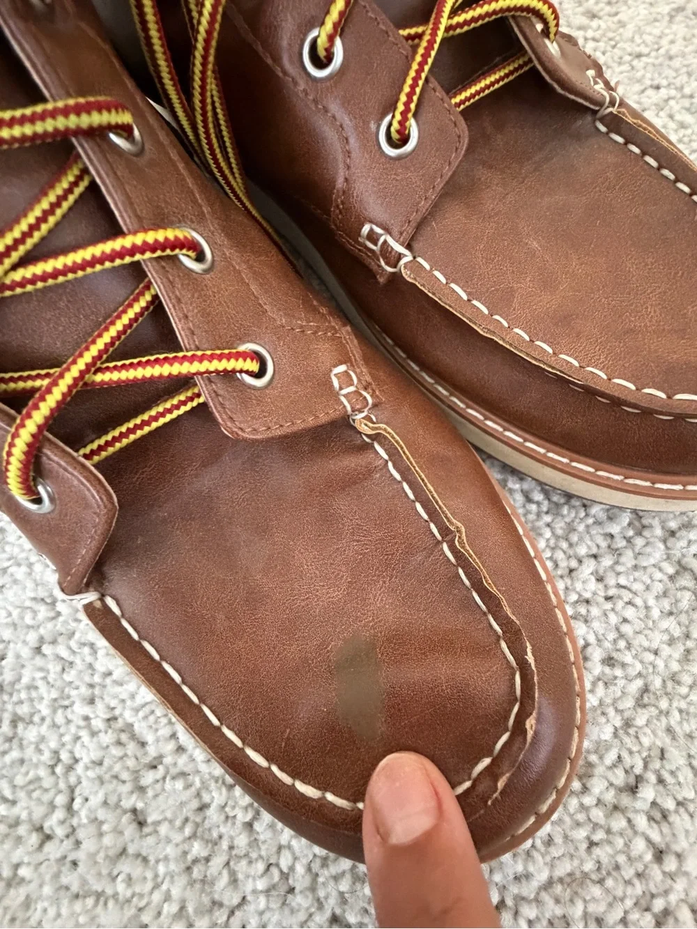 Old Navy Brown Leather Chukka Moc Toe Boots